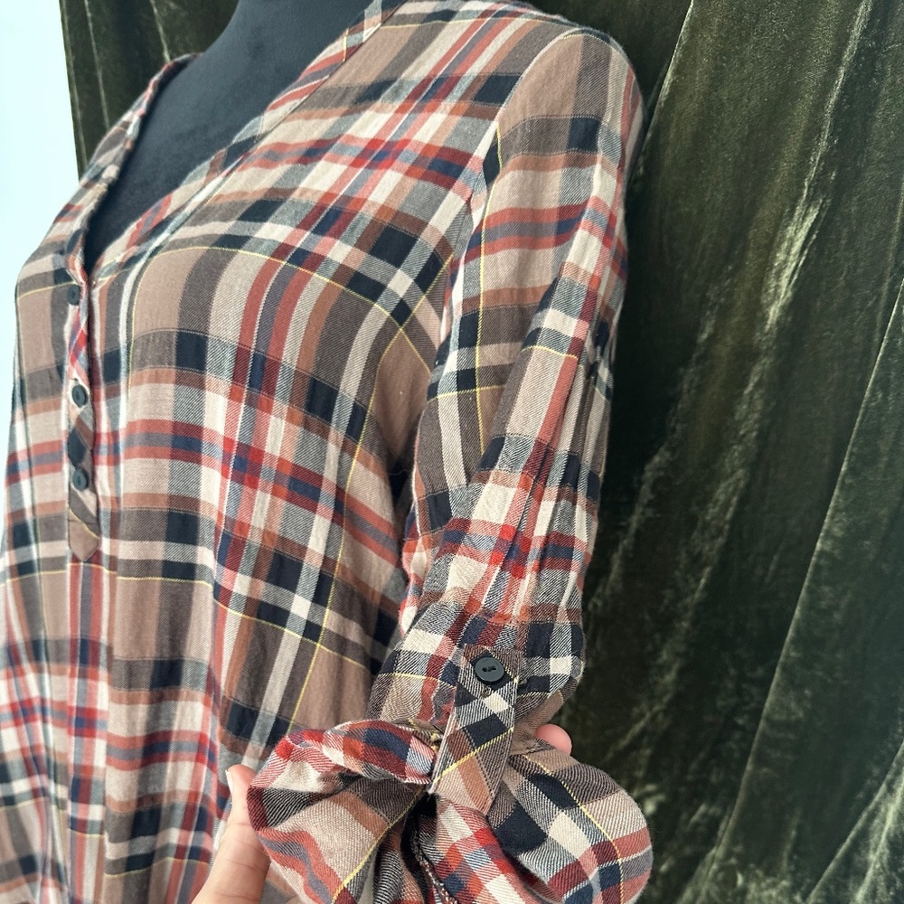 Zara Plaid Midi Dress - Picture 6 of 9